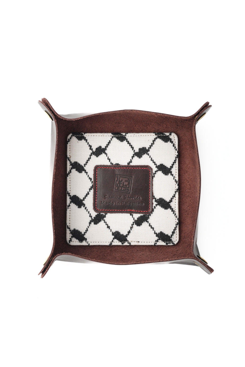Sumud Stories™ Kufiya Leather Tray