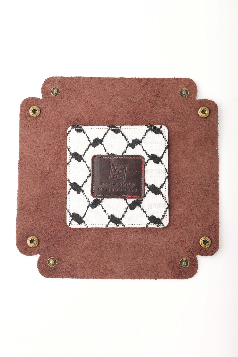 Sumud Stories™ Kufiya Leather Tray