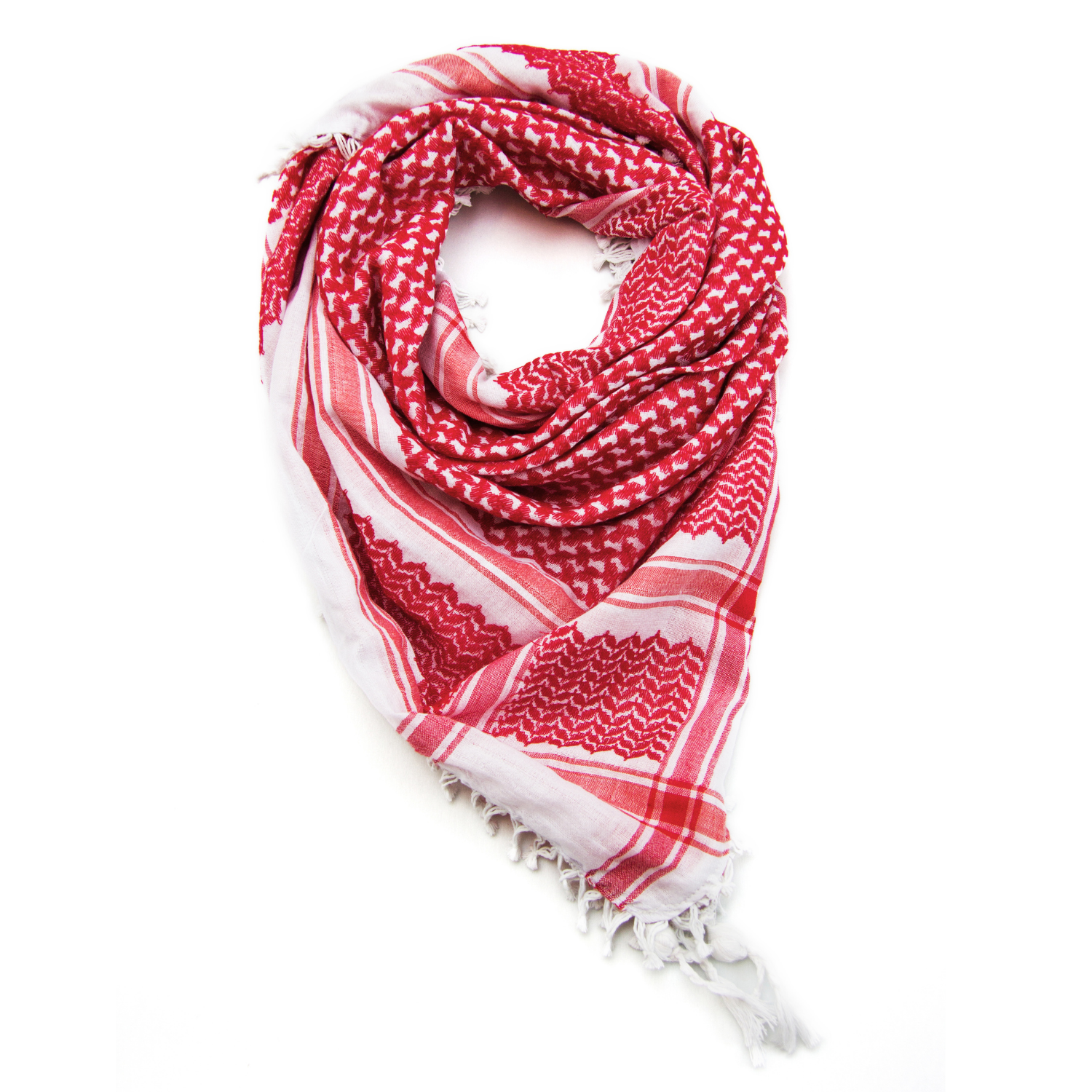 Red and White Hirbawi® Kufiya