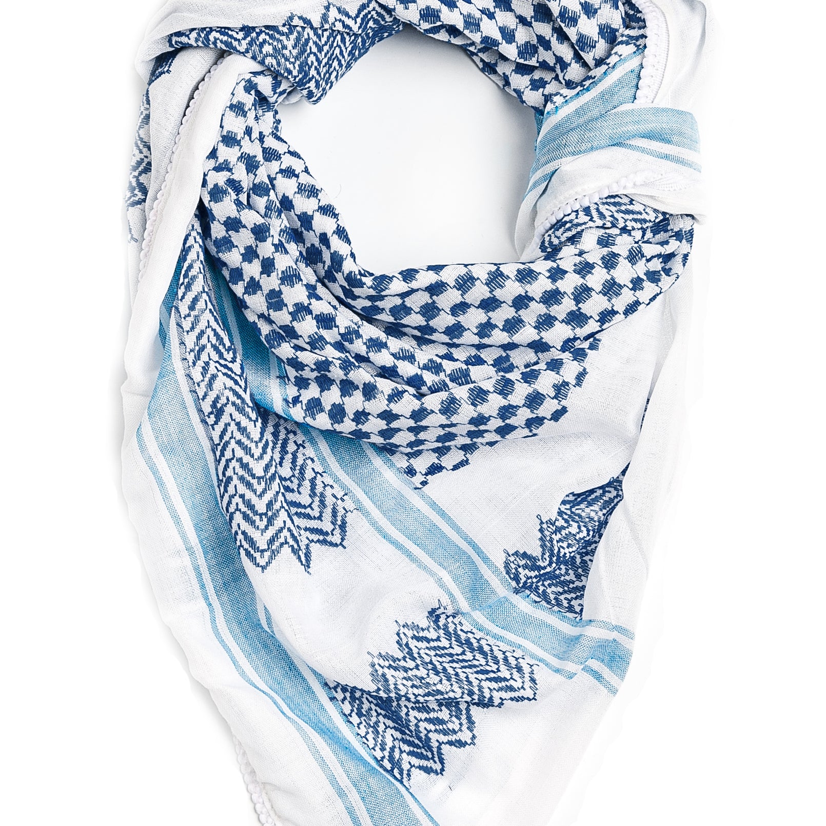 Hirbawi Mediterranean Blue keffiyeh