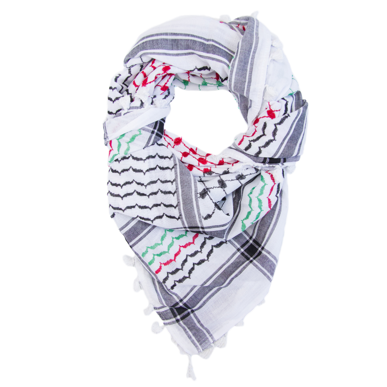 Official Palestinian Flag Hirbawi Kufiya / Keffiyeh - Palestinian Scar