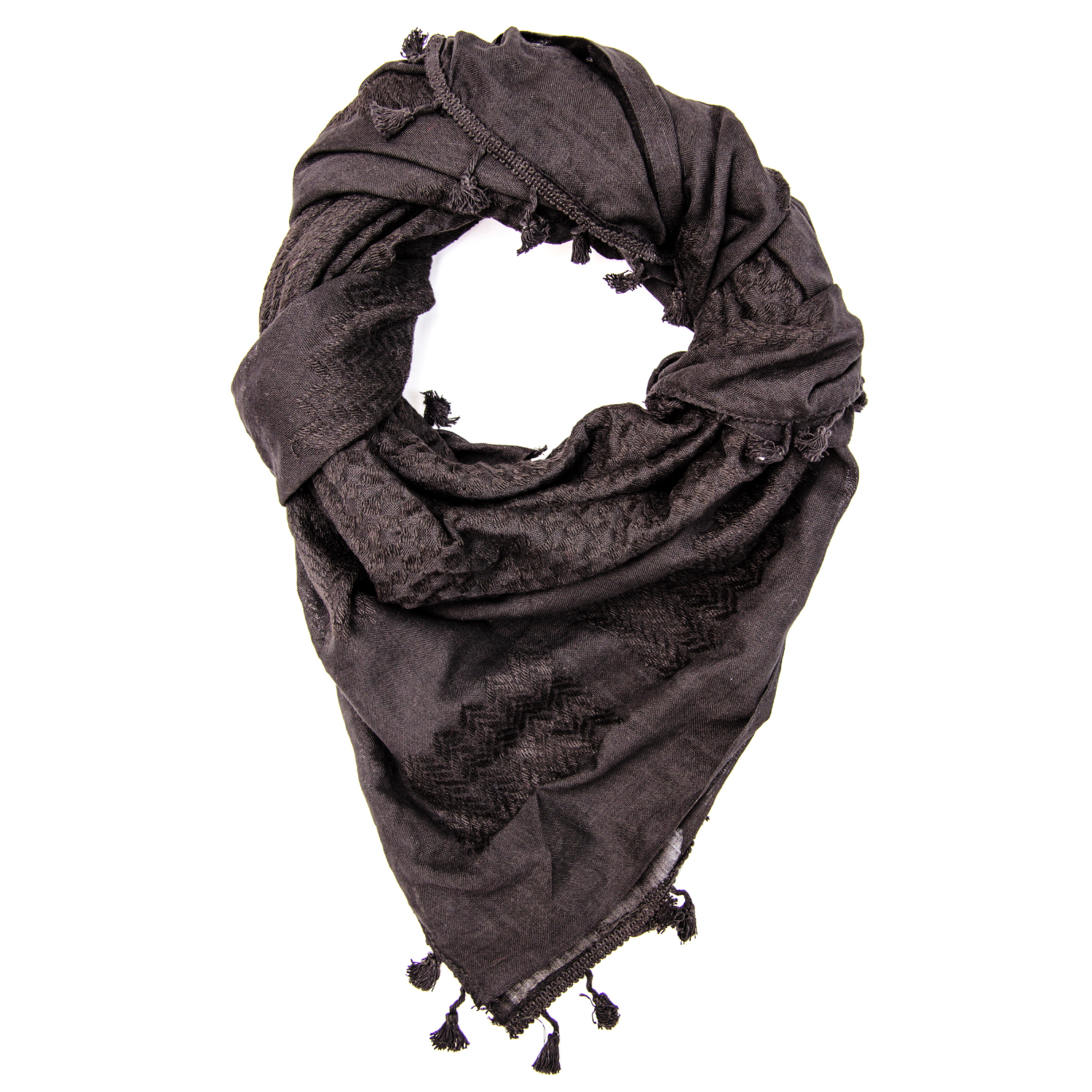 Pure Black Hirbawi® Kufiya