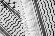 Hirbawi black and white keffiyeh