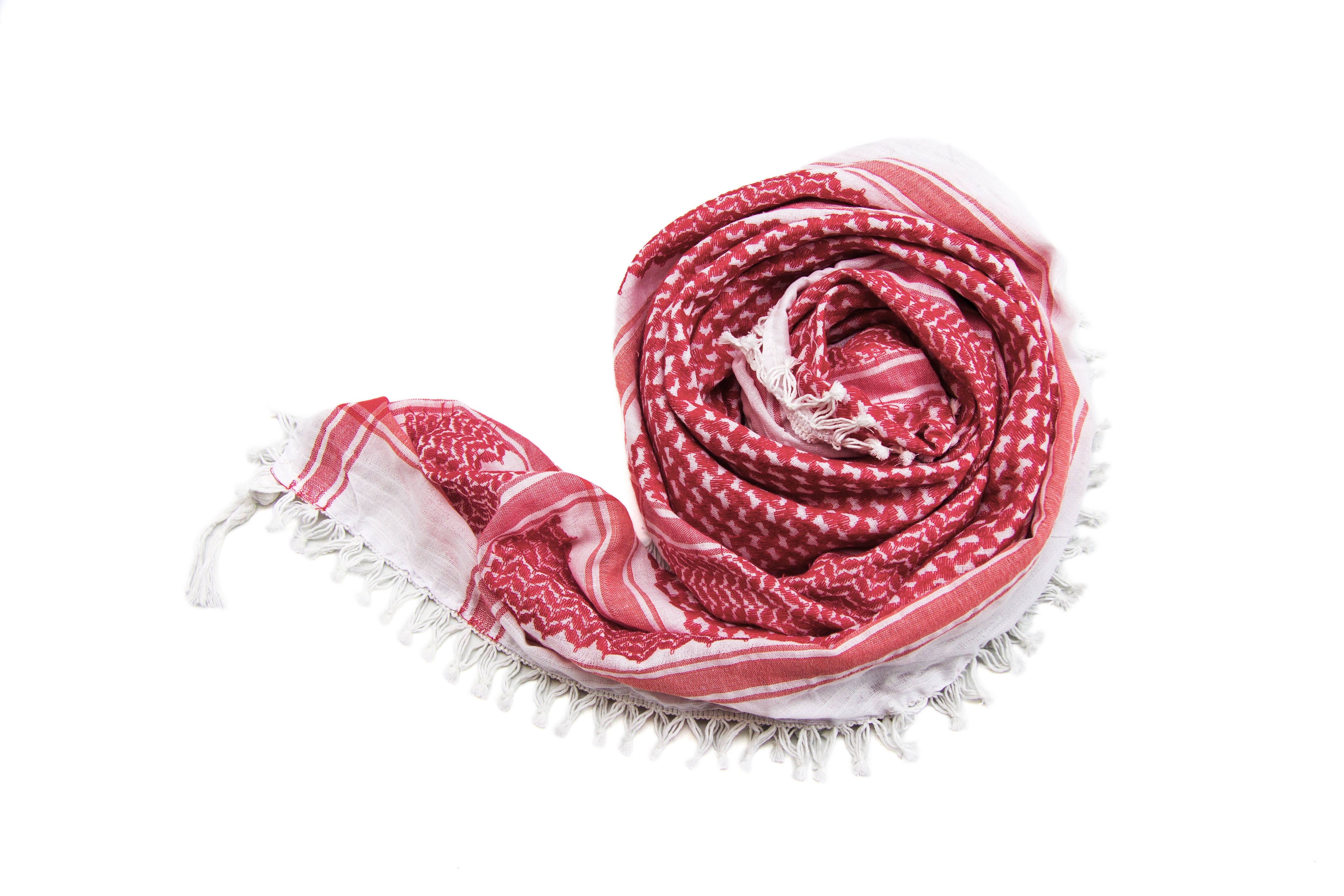 Red White Hirbawi kufiya