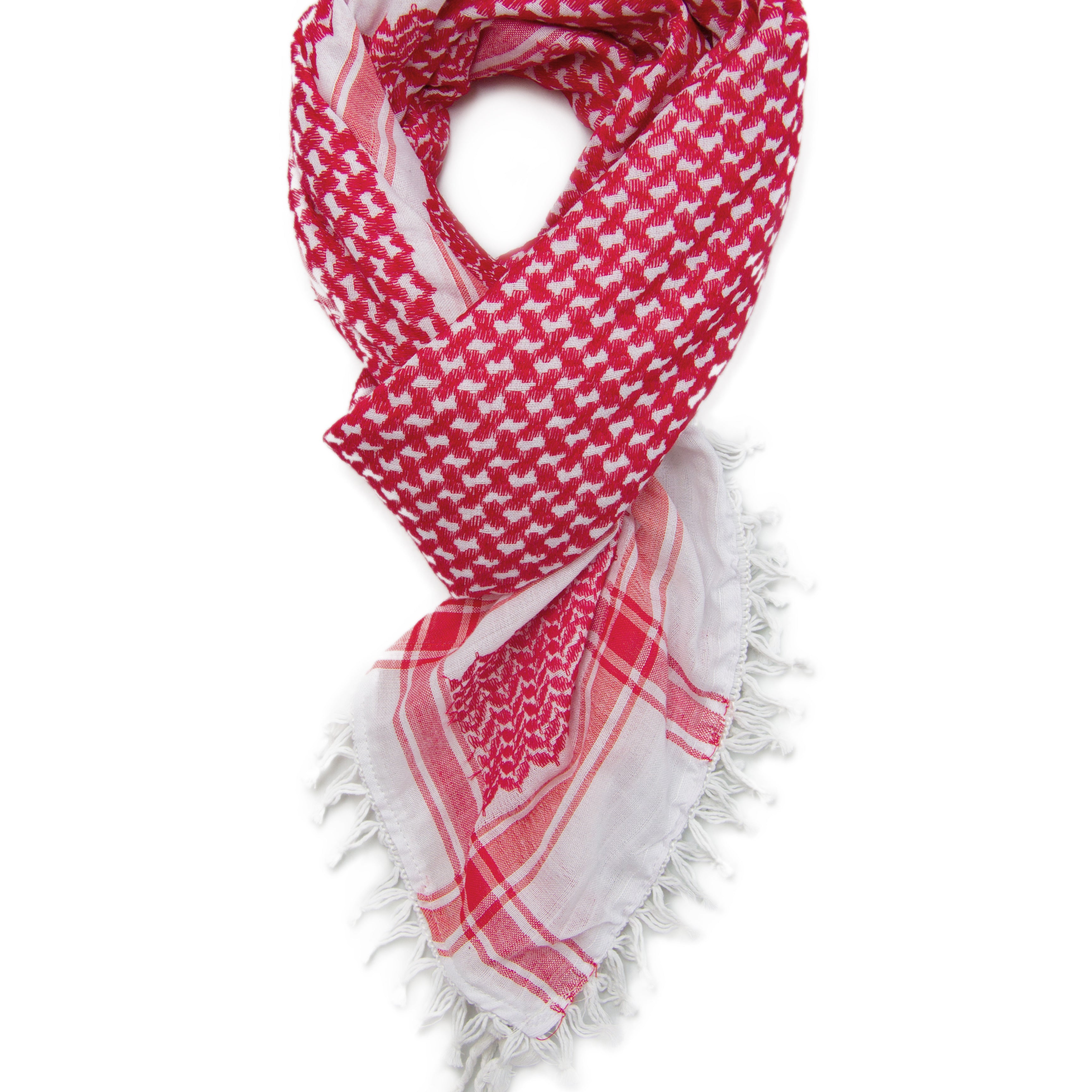 Hirbawi Original Red and White shemagh