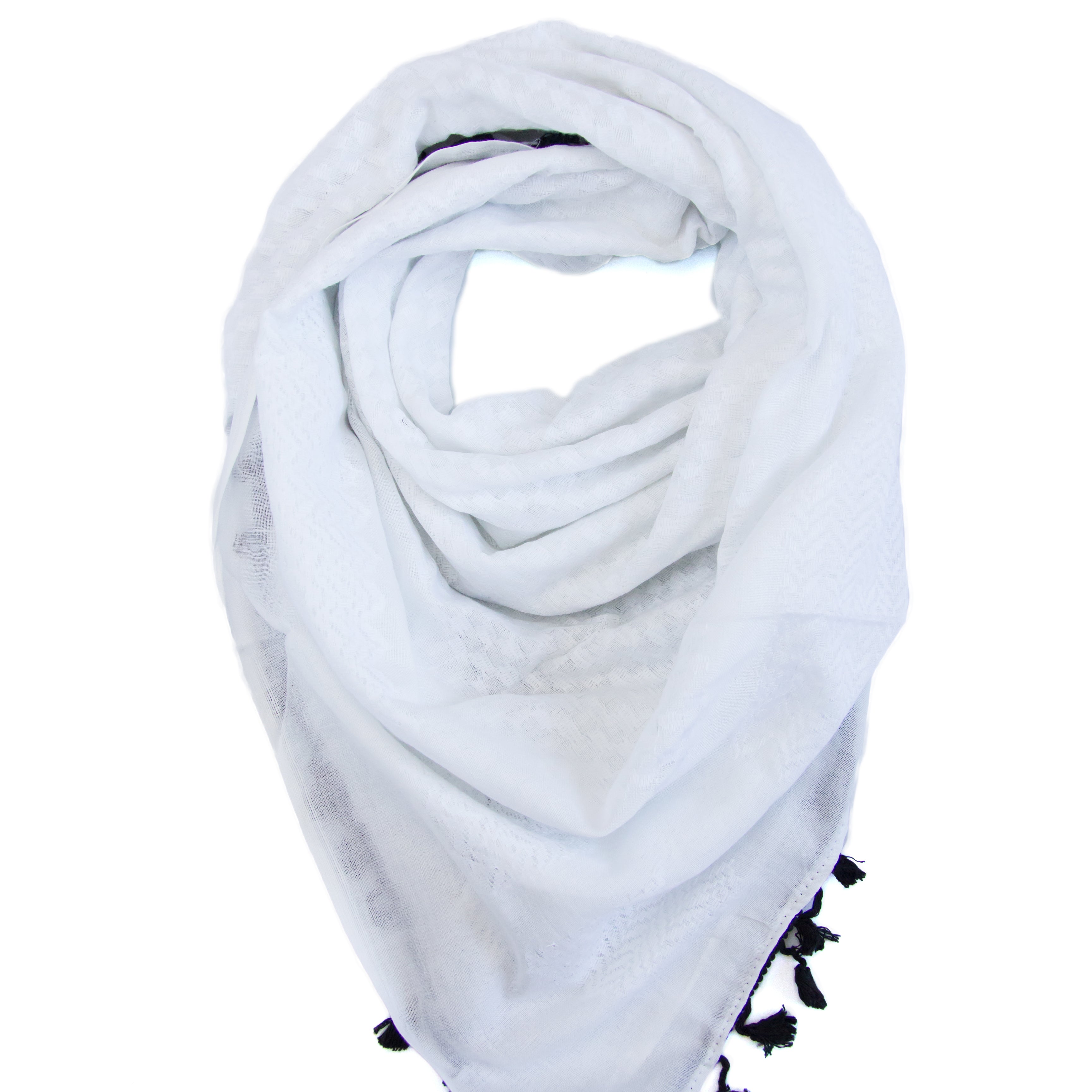 White pattern on white  background and black edges by Hirbawi