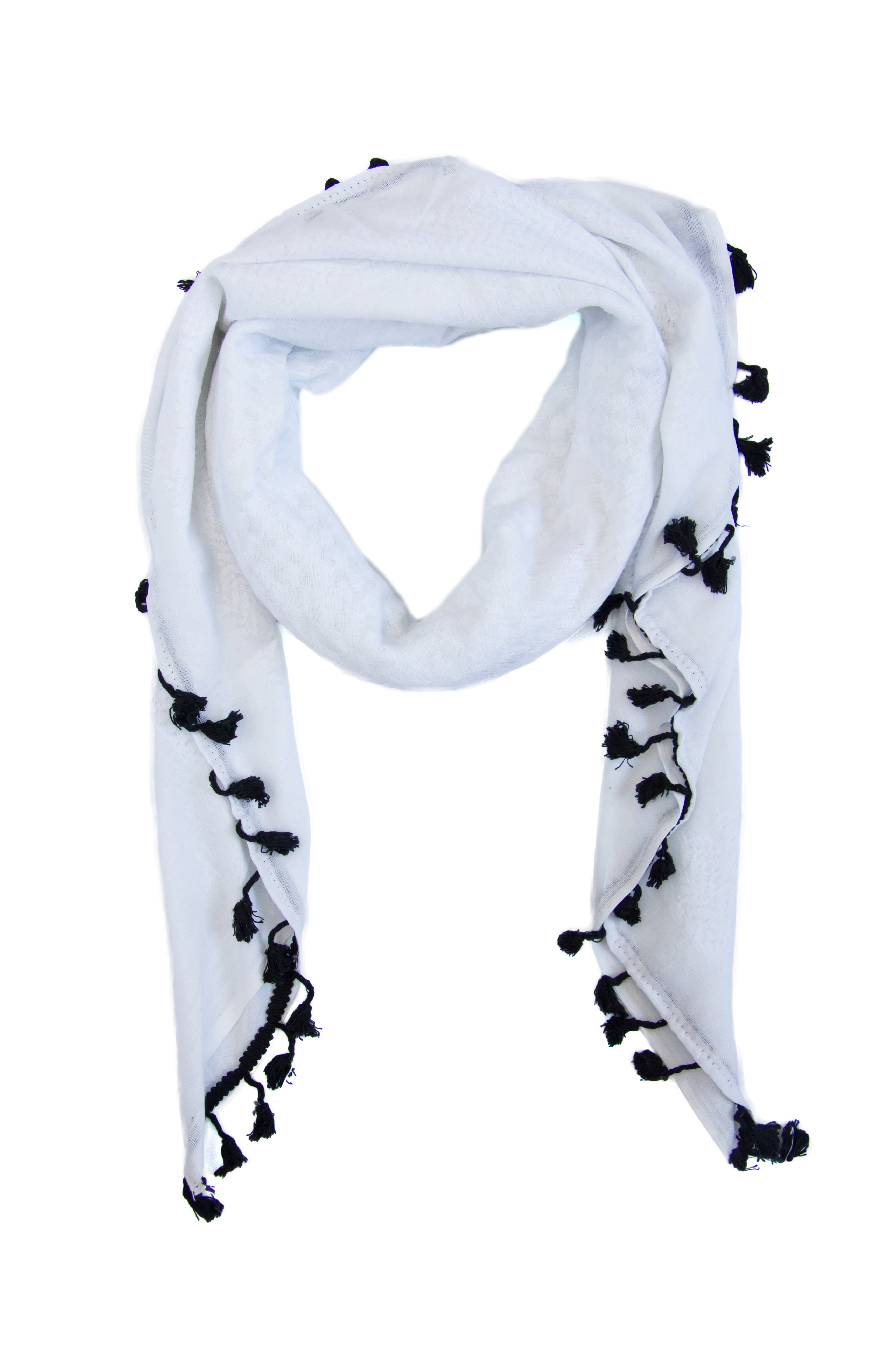 Hirbawi Pure White Cottong keffiyeh