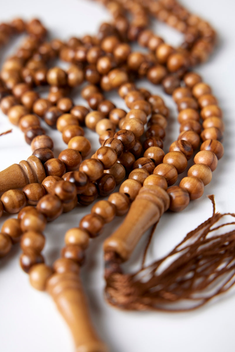 Olive Wood Oasis™ Prayer Beads Ninety Nine