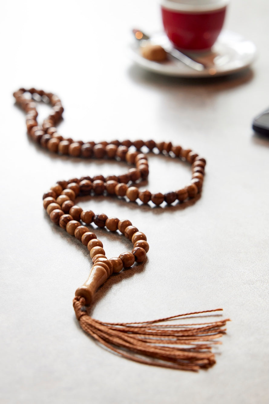 Olive Wood Oasis™ Prayer Beads Ninety Nine