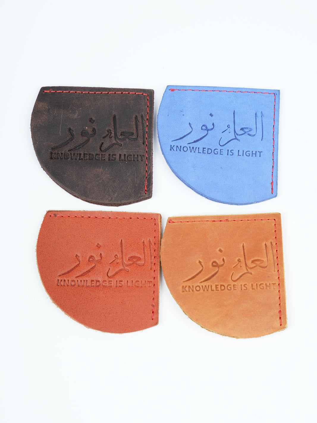 Sumud Stories™ Two Handmade Leather Bookmarks