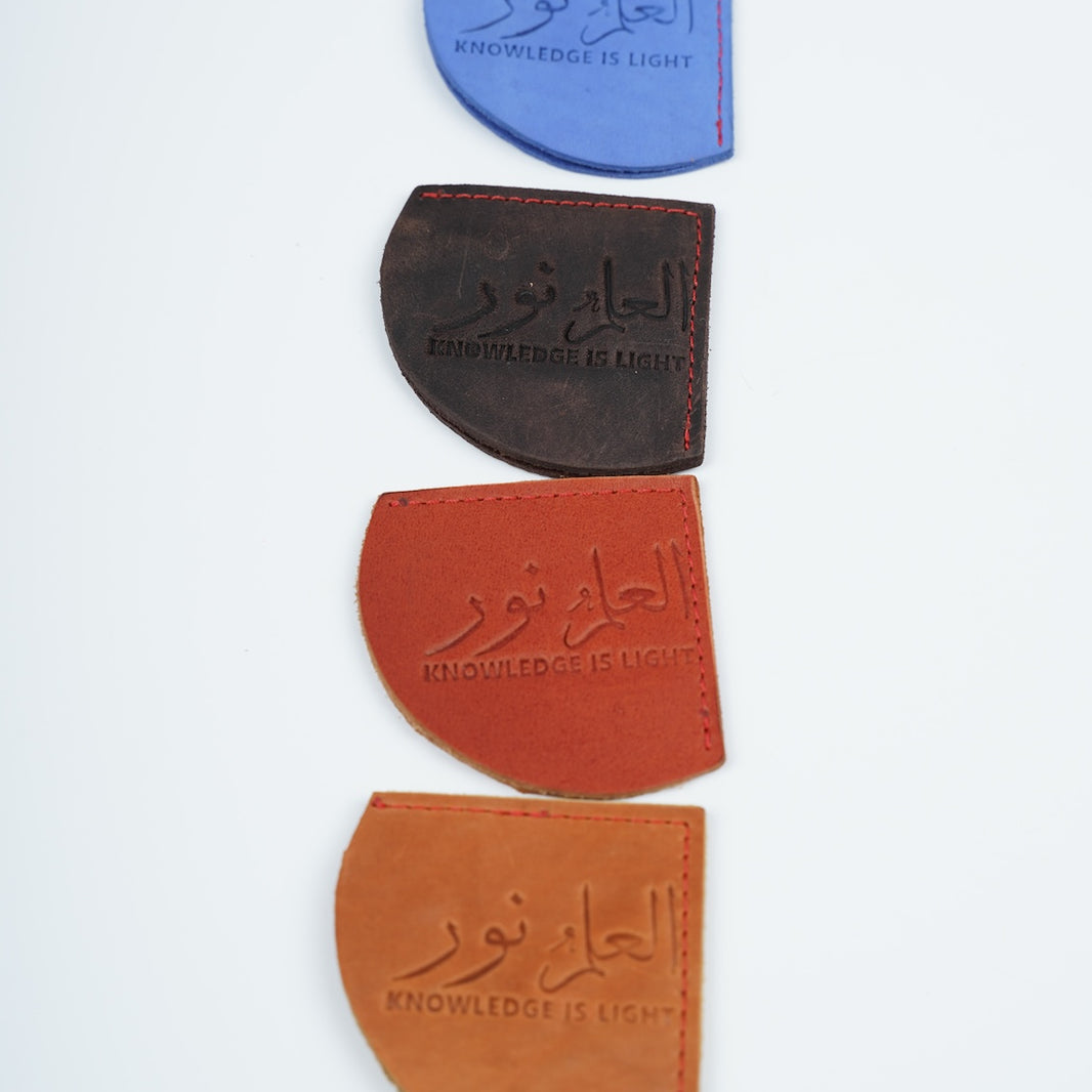 Sumud Stories™ Two Handmade Leather Bookmarks