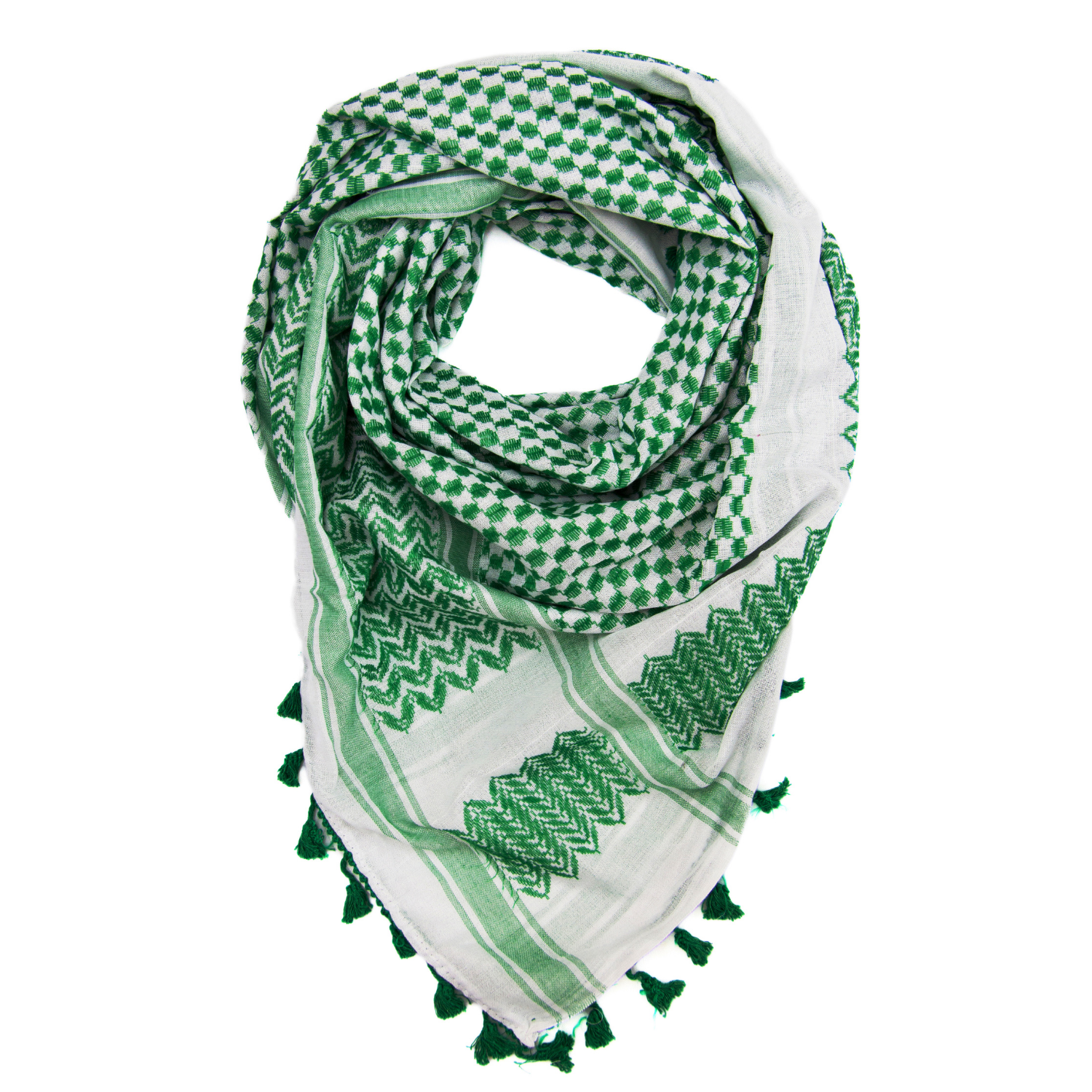 Green and White Hirbawi® Kufiya