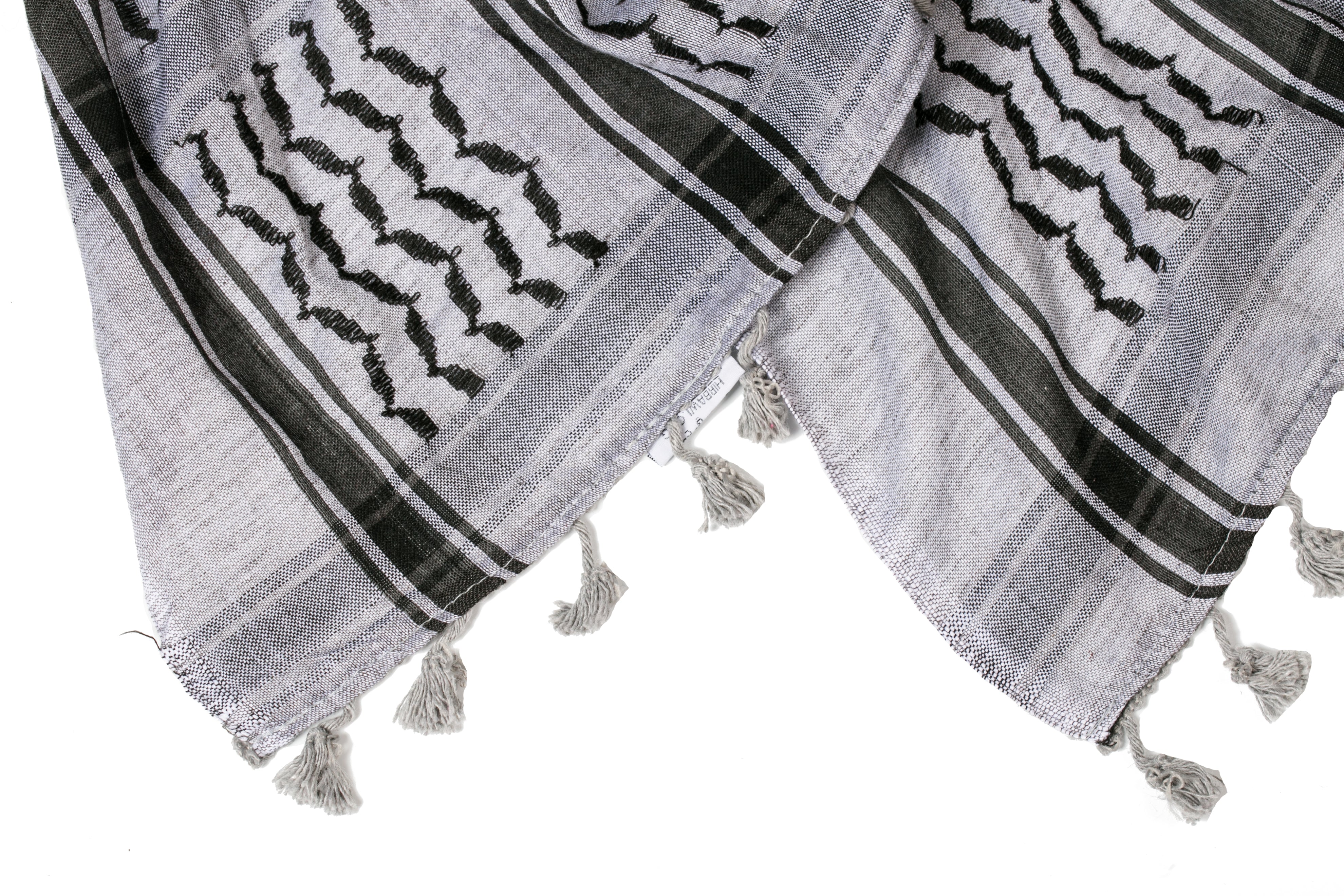 Black and Gray Hirbawi® Kufiya – HirbawiUSA