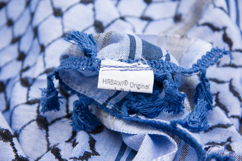 Traditional Blue Hirbawi® Kufiya – HirbawiUSA